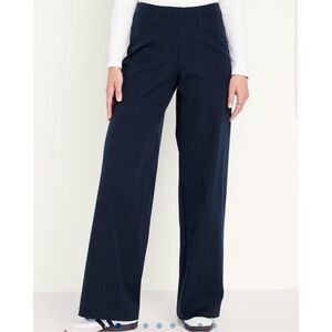Old Navy High-Waisted Pull-On Pixie Wide-Leg Pants Navy XS